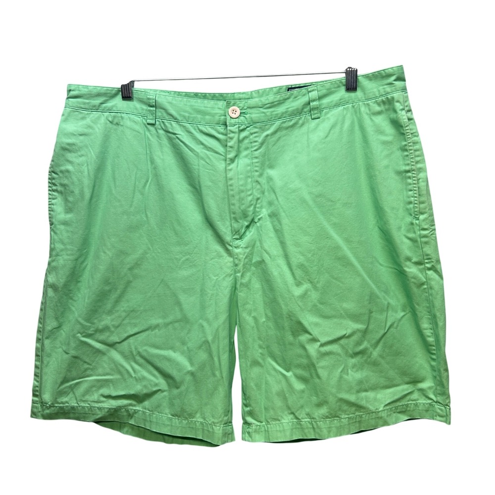 Vineyard Vines Club Shorts Mens 42 Green Cotton Breaker Chino Preppy Summer